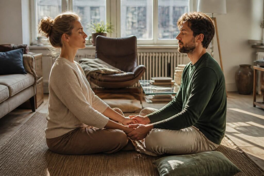 découvrez comment la respiration holotropique en couple peut aider à briser le tabou de l'orgasme, renforcer la connexion intime et explorer de nouvelles dimensions du plaisir partagé.