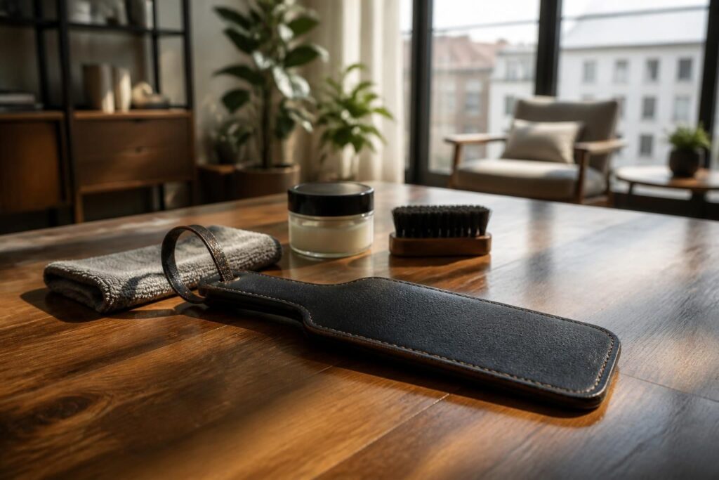 découvrez nos conseils pratiques pour entretenir votre paddle de fessée en cuir et préserver sa qualité et sa durabilité avec un soin adapté.