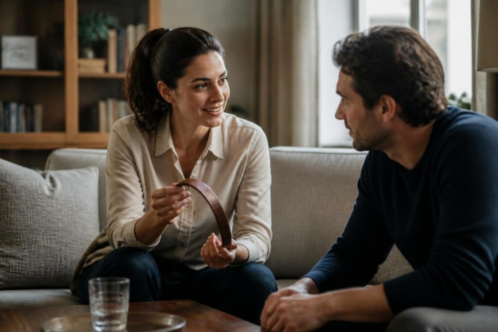 découvrez comment aborder le sujet du sensation play au bandeau avec votre partenaire en toute confiance et sans gêne, pour enrichir votre complicité et votre intimité.