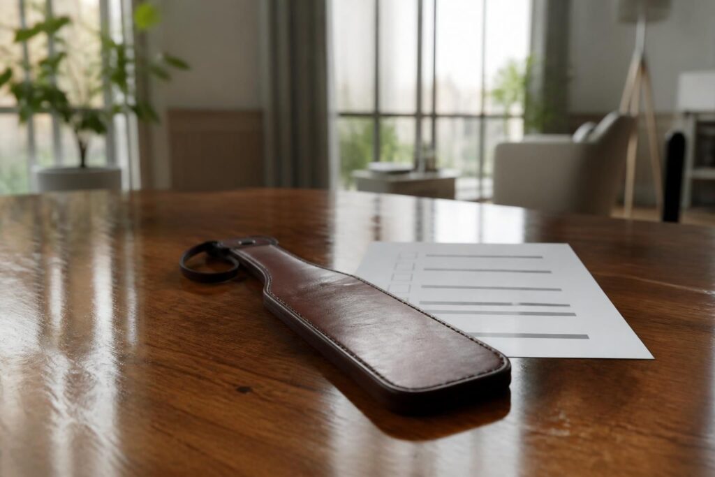 découvrez notre checklist complète pour bien choisir votre paddle de fessée en cuir lors de votre premier achat, afin de garantir qualité et satisfaction.