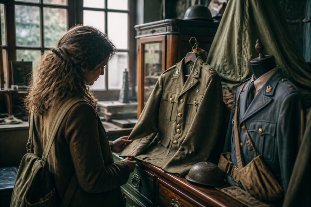 découvrez notre récit intime et authentique de la découverte du fétiche des uniformes militaires, une expérience unique mêlant fascination et émotion.