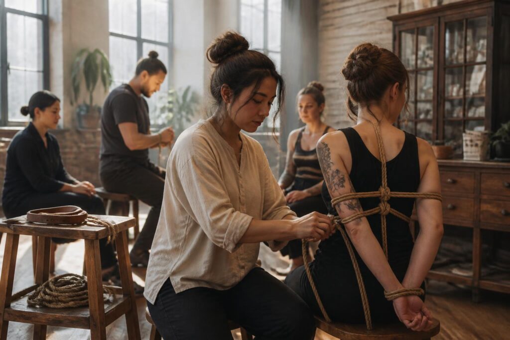 découvrez les aspects méconnus d'un atelier de bondage shibari, entre techniques, sécurité et expériences inédites, pour une immersion complète et respectueuse.