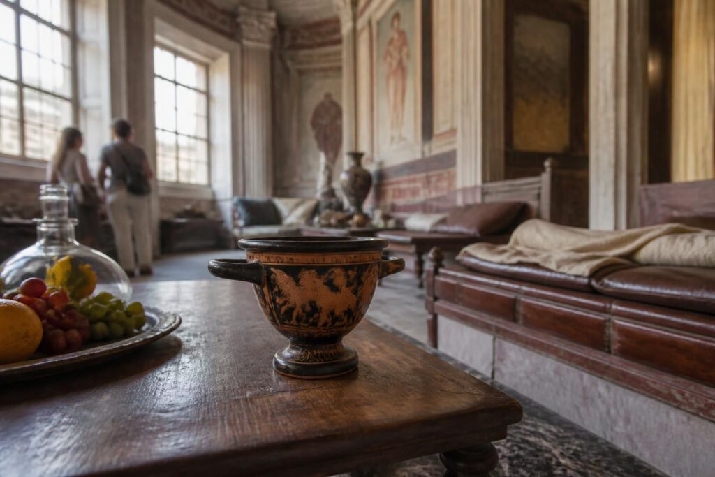 découvrez les facettes méconnues de l'érotisme dans le symposium grec antique, au-delà des clichés habituels des guides touristiques.